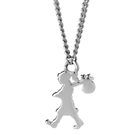 Mini Runaway Girl Necklace Sterling Silver