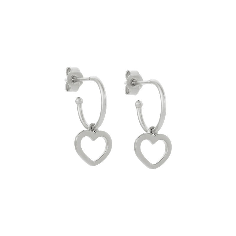 Mini Heart Hoop Earrings