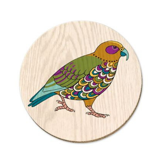 Folksy Coaster King Kea