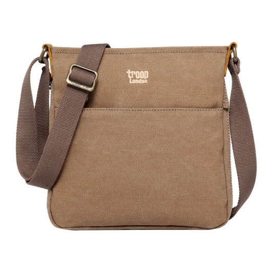 Classic Zip Shoulder Bag - Brown