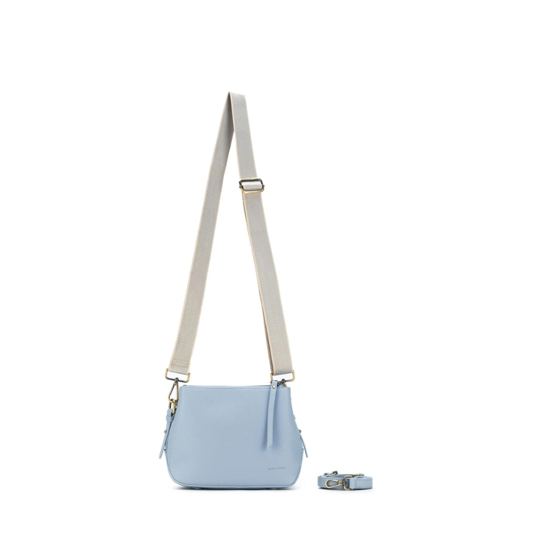 Daniella Cross Body  Flat bottom Bag Chambrey