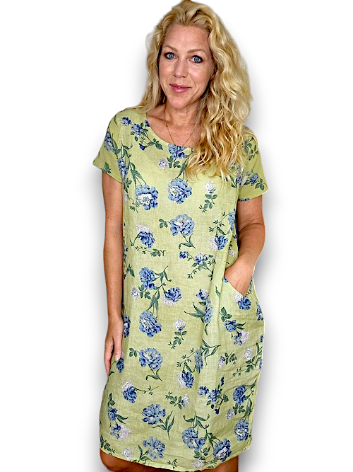 Antique Lime Jungle Dress