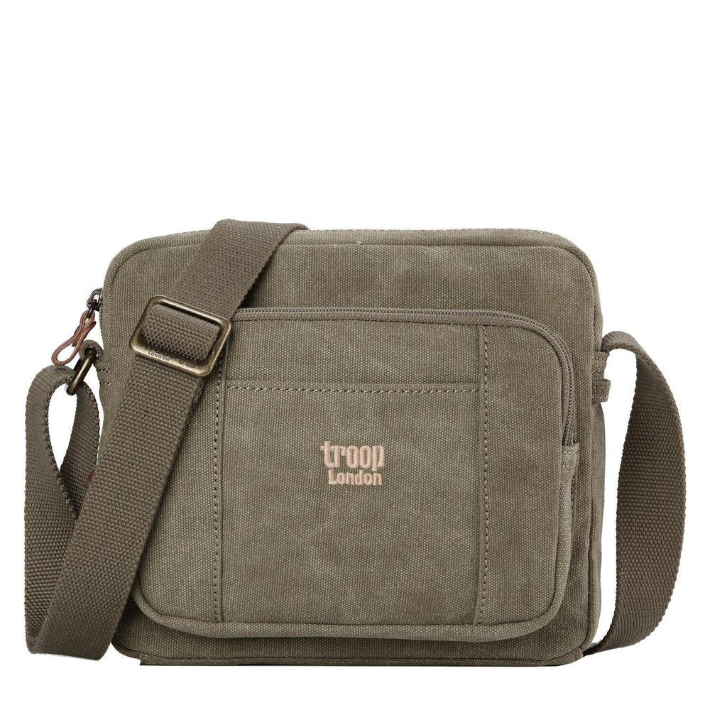 Classic Canvas Cross Body Bag - Khaki