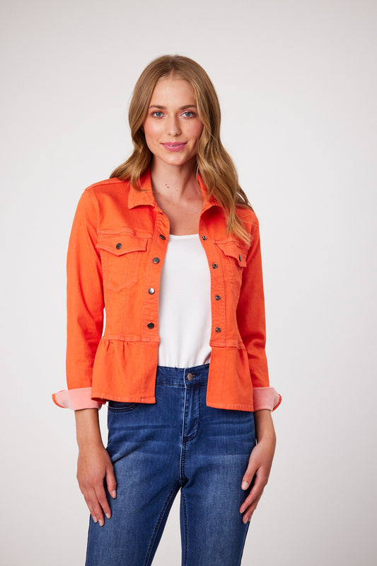 Sorrento Stretch Drill Jacket-Orange