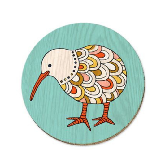 Folksy Coaster Master Kiwi