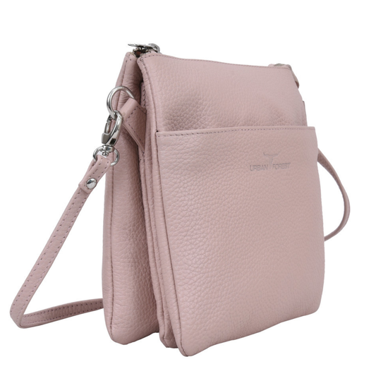 Eva Small Square Leather Sling Bag - Rambler Rose