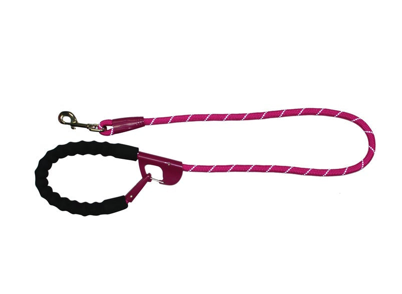 Hot Dog Snap and Stay Leash - Fushia