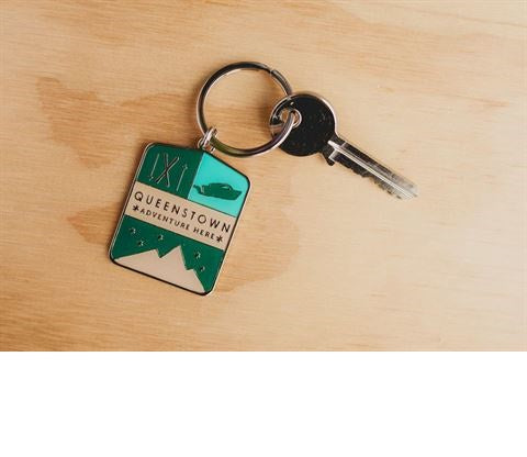 NZ Enamel Queenstown Key Ring