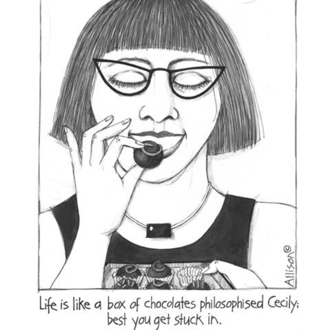 Cecily Tea Towel Life Chocolates